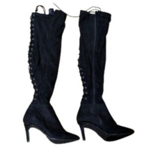 Over The Knee Lace Ultra Suede Boots